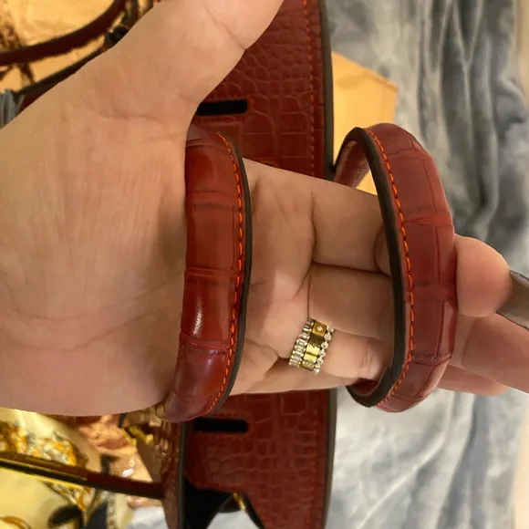 Fashion Chic Red Wine Crocodile Leather Birkin 20 Handbag - Picture 6 of 15